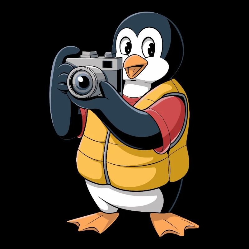 Penguin Photographer with Camera
