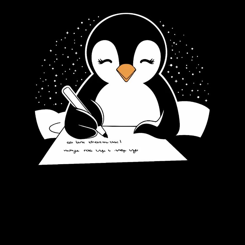 Pingouin, Écrivain, Auteur, Créatif
