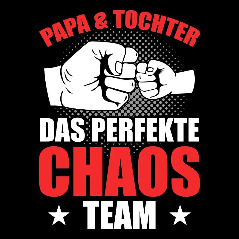 Papa, fille, l’équipe parfaite du chaos