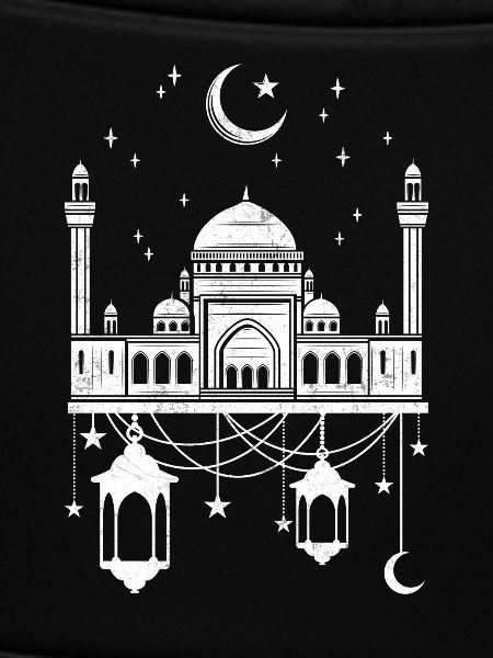 Moschee mit Halbmond