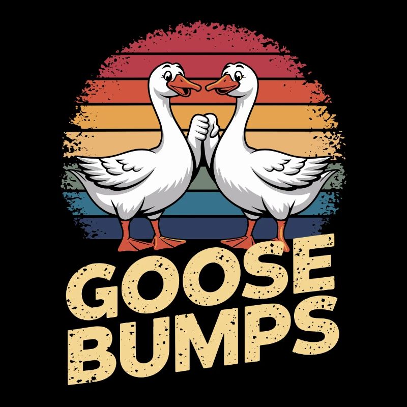 Lustiges Goose bumps Gänse