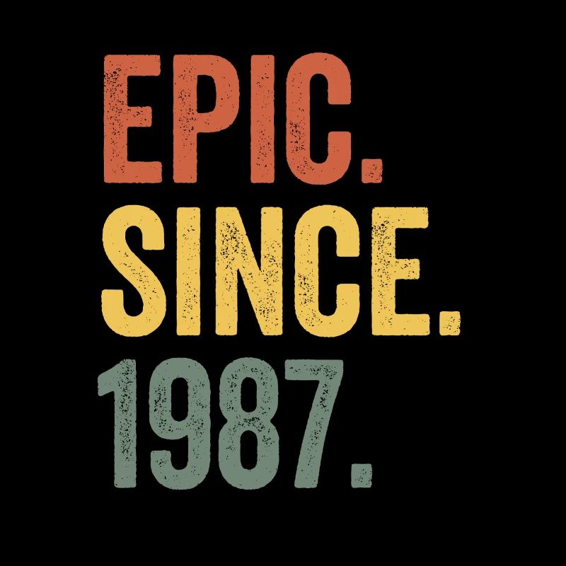 Epic Since 1987 Birth Year Birthday
