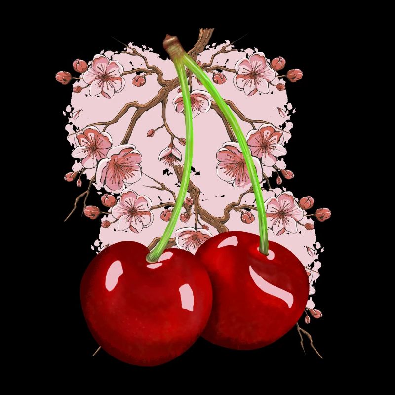 Japan Kischblüte Kirschen Kirsche Obst Frucht