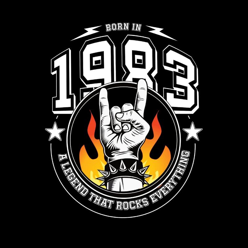 1983 Geburtstag, rockt alles
