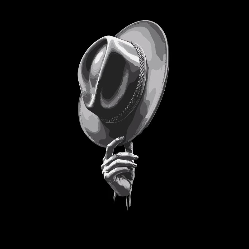 Lifting Up Hat Gentleman Stylish Gesture
