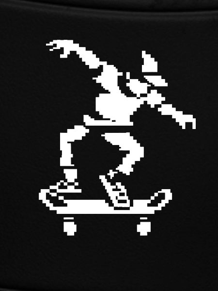Skateboarder Pixel Graphic