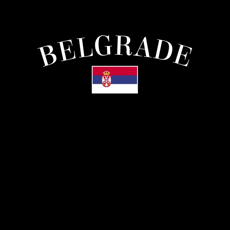 Belgrade Serbien Serbische Flagge Stolzer Serbe