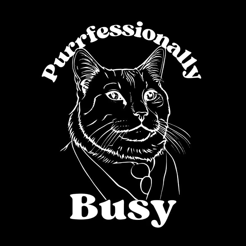 Purrfessionally Busy