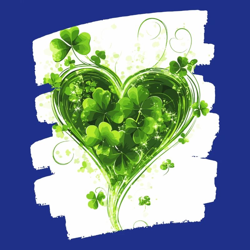 St. Patricks day Kleeblatt Herz