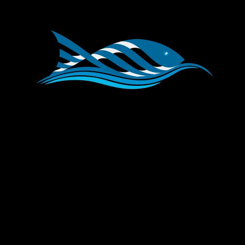 Fisch mitWellen Design Fish with Waves Design