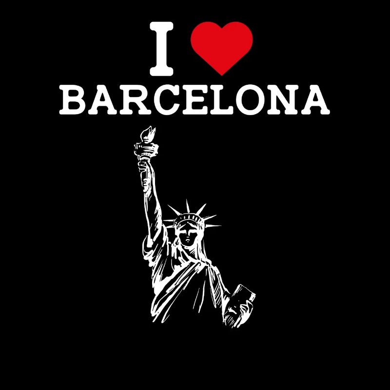 Ich liebe Barcelona Spanien Liebhaber Freiheitsstatue