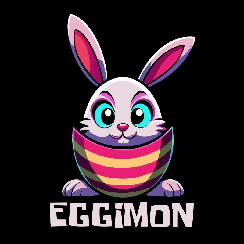 Eggimon - Lapin de Pâques - Oeuf de Pâques - Cadeau