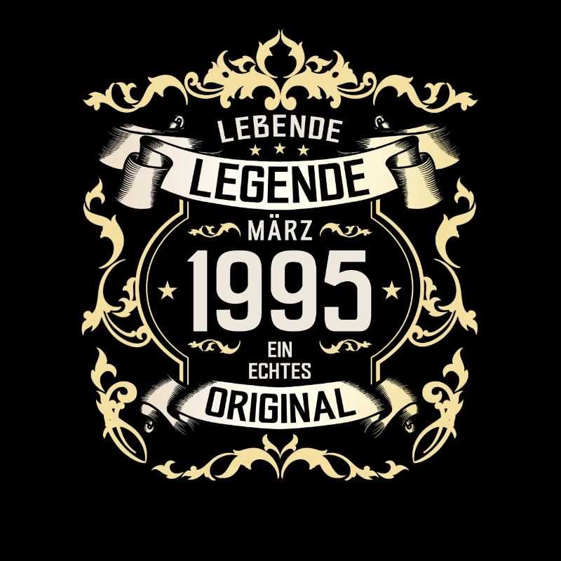 30. Geburtstag Geschenk Mann Original März 1995