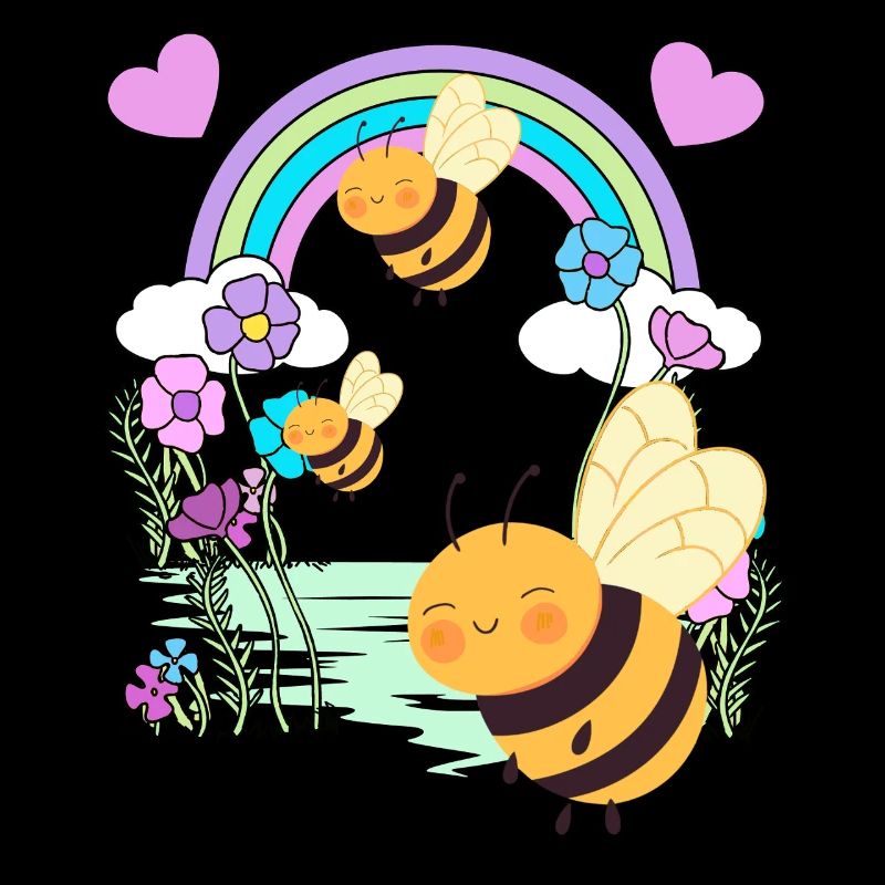Enfants Enfant Arc-en-ciel Insecte Insecte Bébé