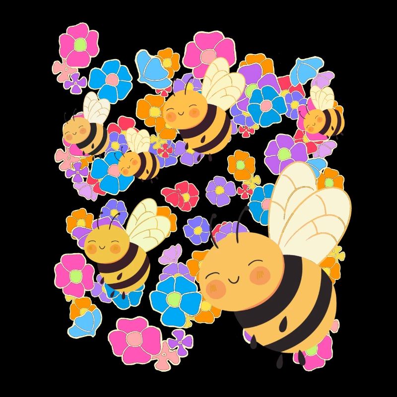 Abeille Abeilles Fleur Fleurs Été Enfants