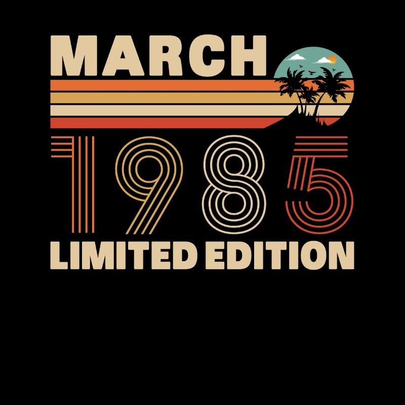 Mars 1985 Vintage Cadeau Anniversaire