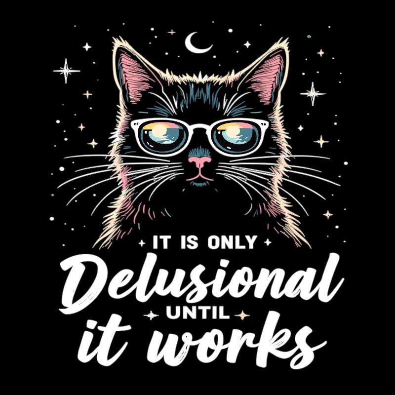 Delusional Cat Cat Retro Cats Cat Lover