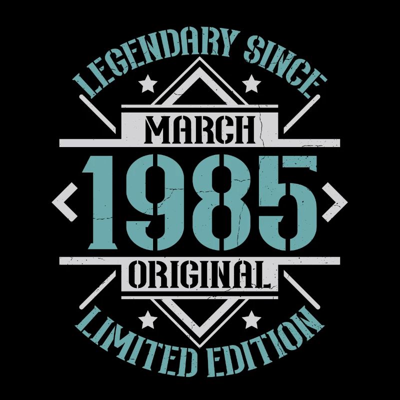Vintage Mars 1985 Rétro Cadeau D'anniversaire