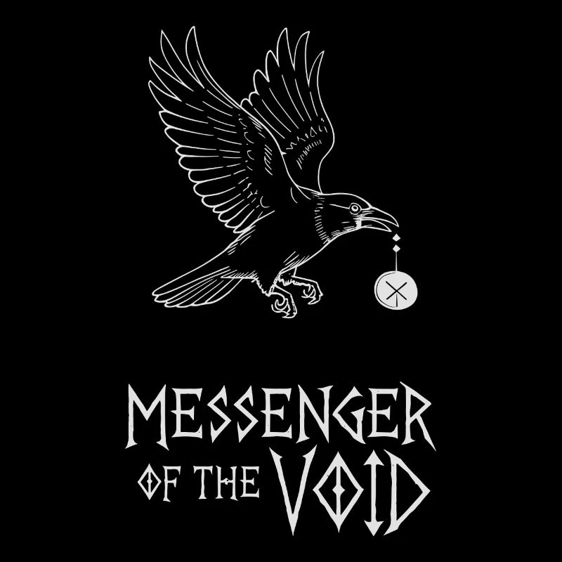 Messenger The Void Mystic Crow Art