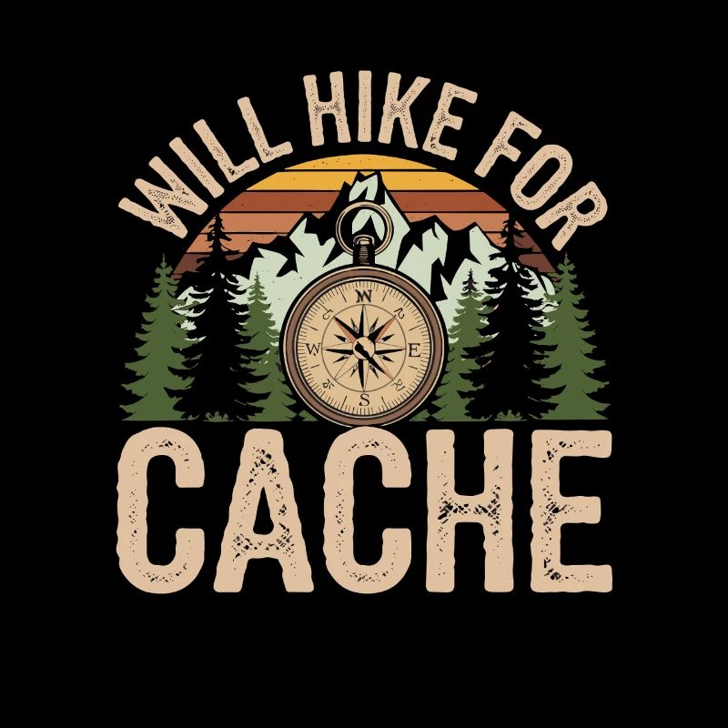 Je fais de la randonnée pour Cache Adventure Compass