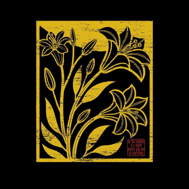 Blumen - Frühling - Be the sunshine - Spruch