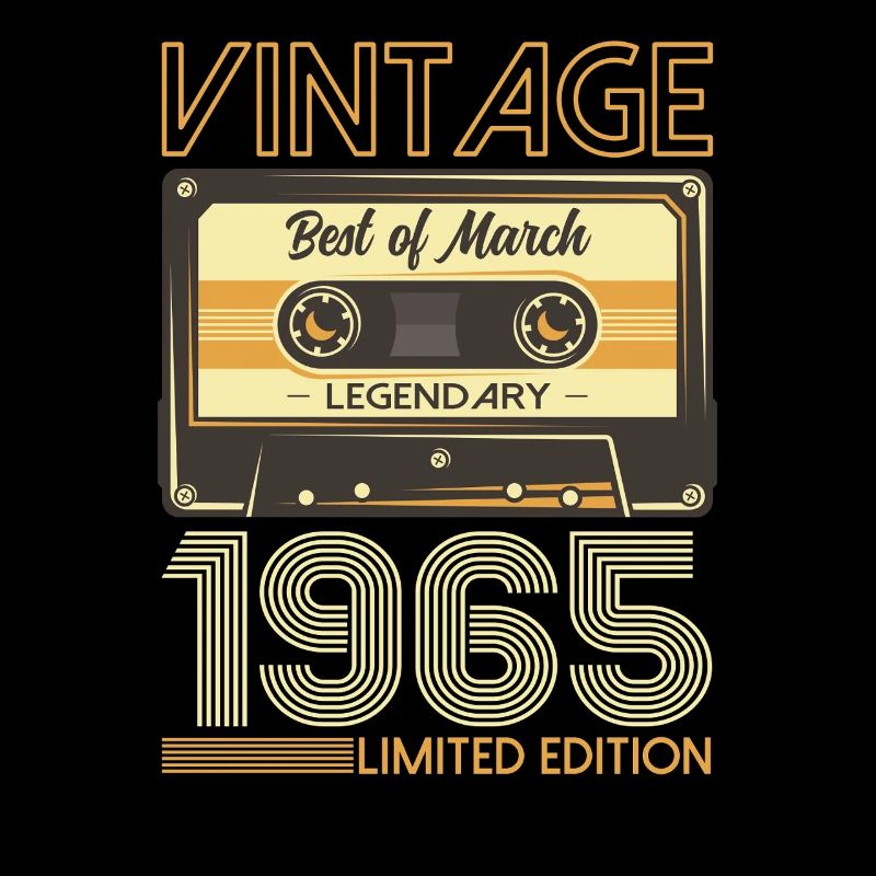60. Geburtstag Geschenk Mann Kassette März 1965