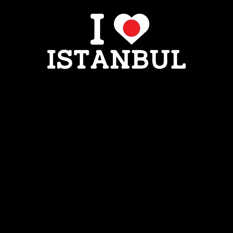 I Love Istanbul Cool Wrong Flag Japan Lover Pun