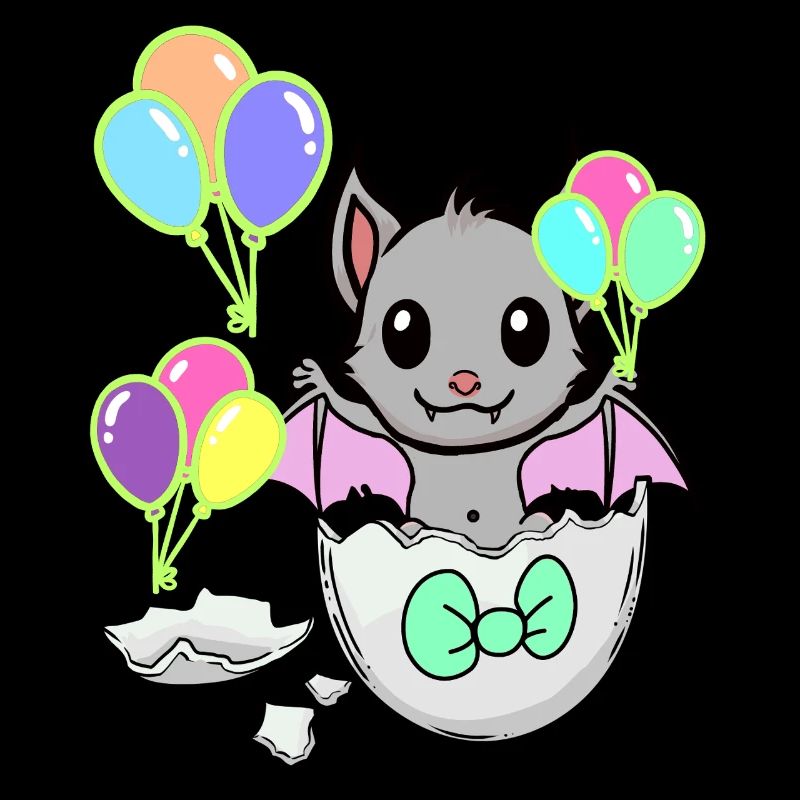 Bat Baby Birth Kids Eggshell
