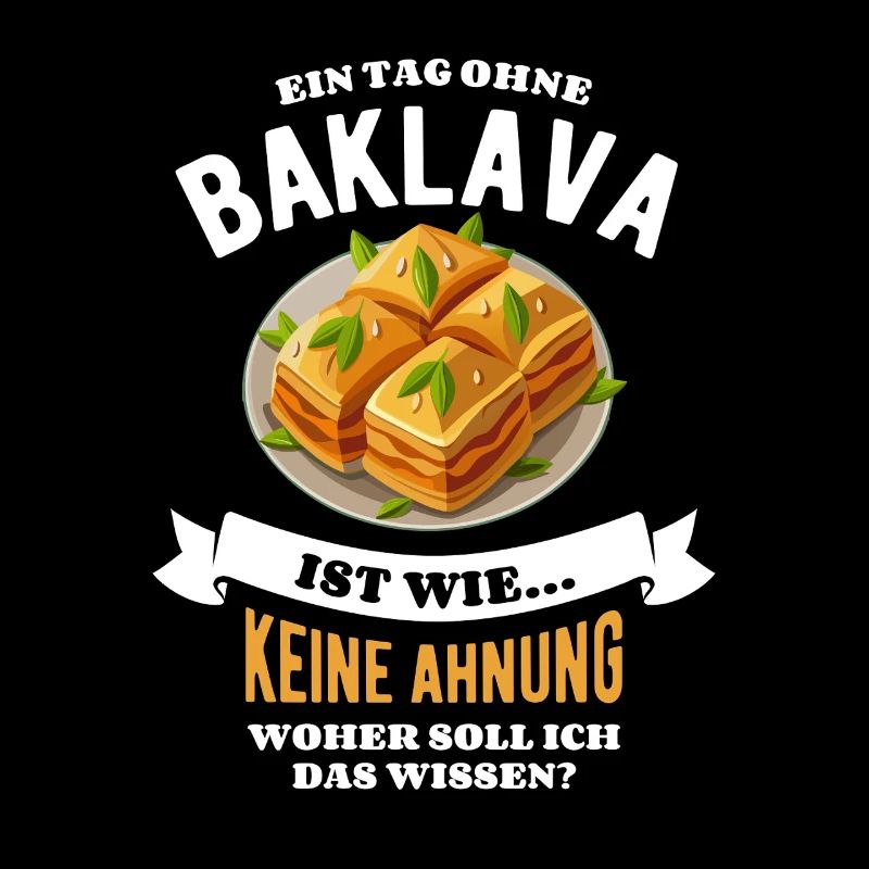 Ein Tag ohne Baklava - unvorstellbar - Spruch