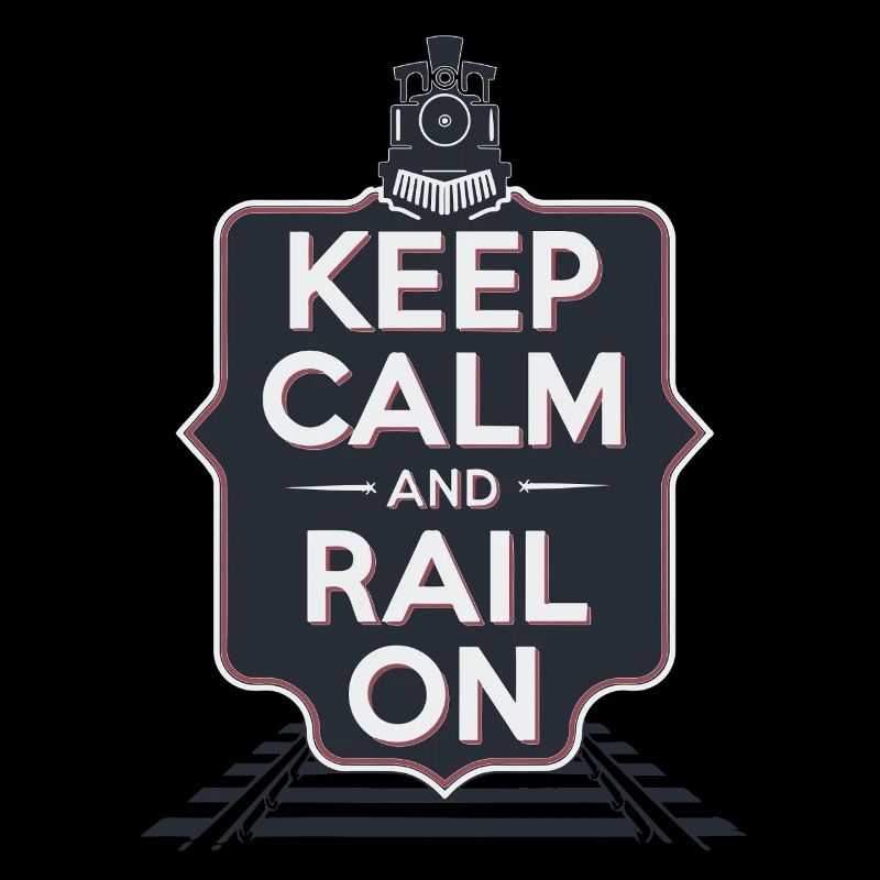 KEEP CALM AND RAIL ON
