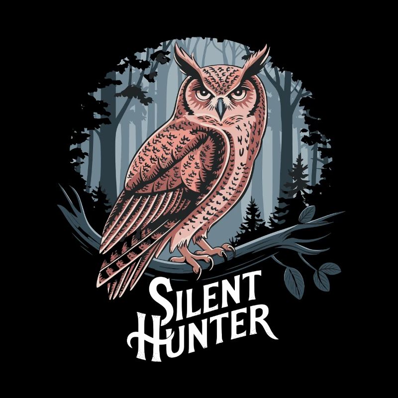 Eule Silent Hunter Nacht für einen Eulen Fan