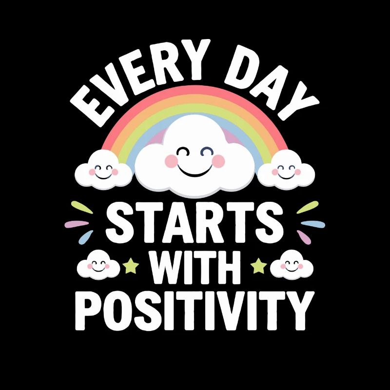 Chaque jour commence par un arc-en-ciel de positivité