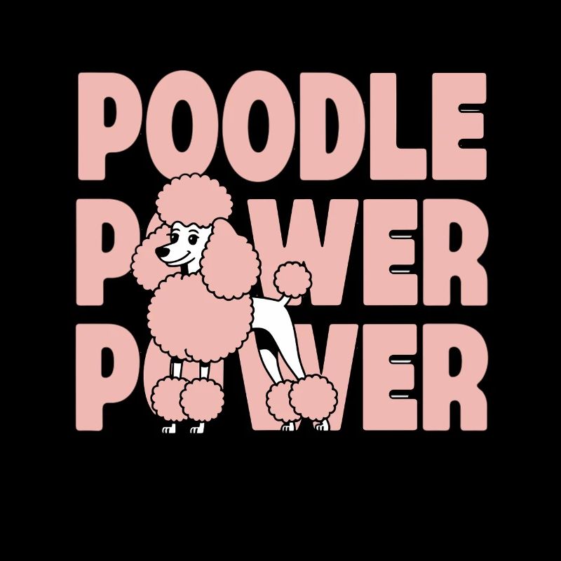 Poodle Power Drôle Look élégant pour