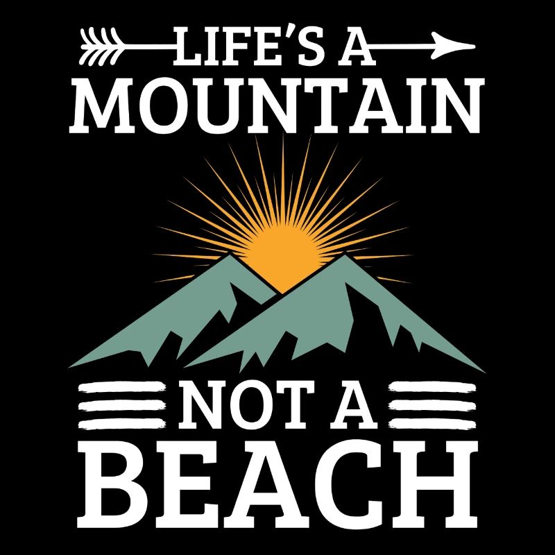 Slogan de motivation alpinisme nature
