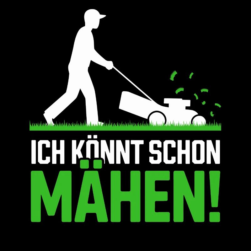 Gras Mähen Lustig Arbeit Rasen Gärtner Garten Mann