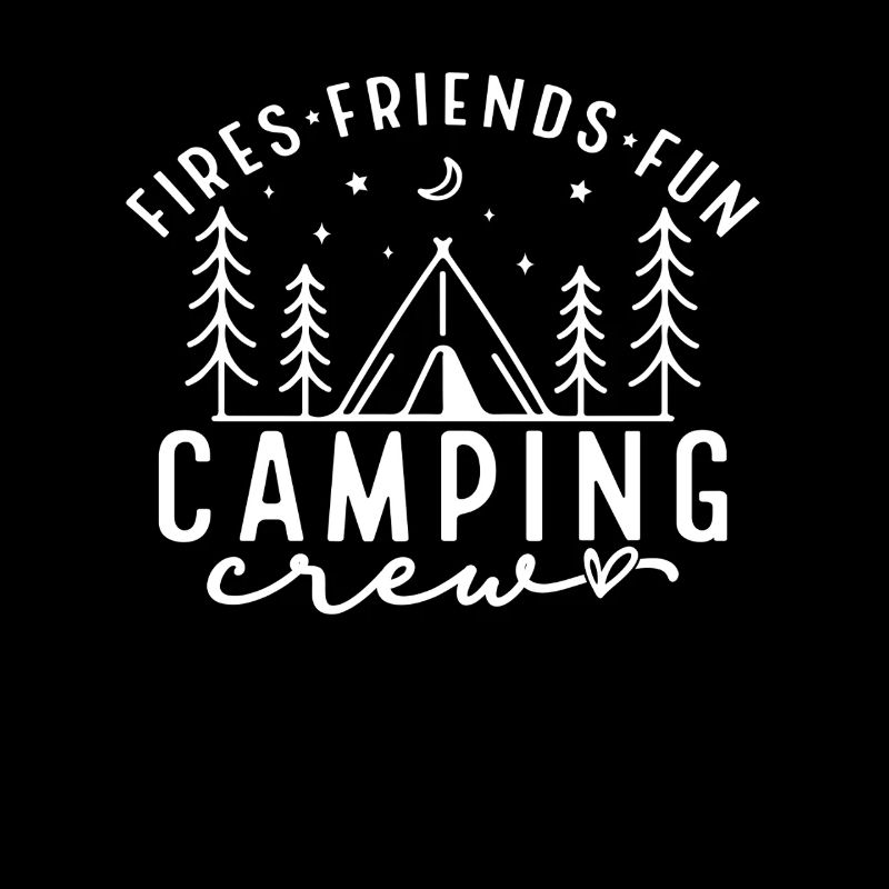 Fires Friends Fun Camping Crew