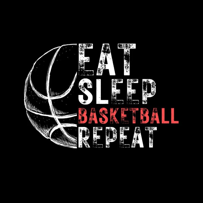 Eat Sleep Basketball Repeat Design