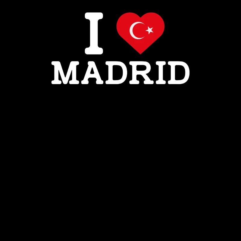 J’aime Madrid Cool J’aime le mauvais drapeau Jeu de mots turc