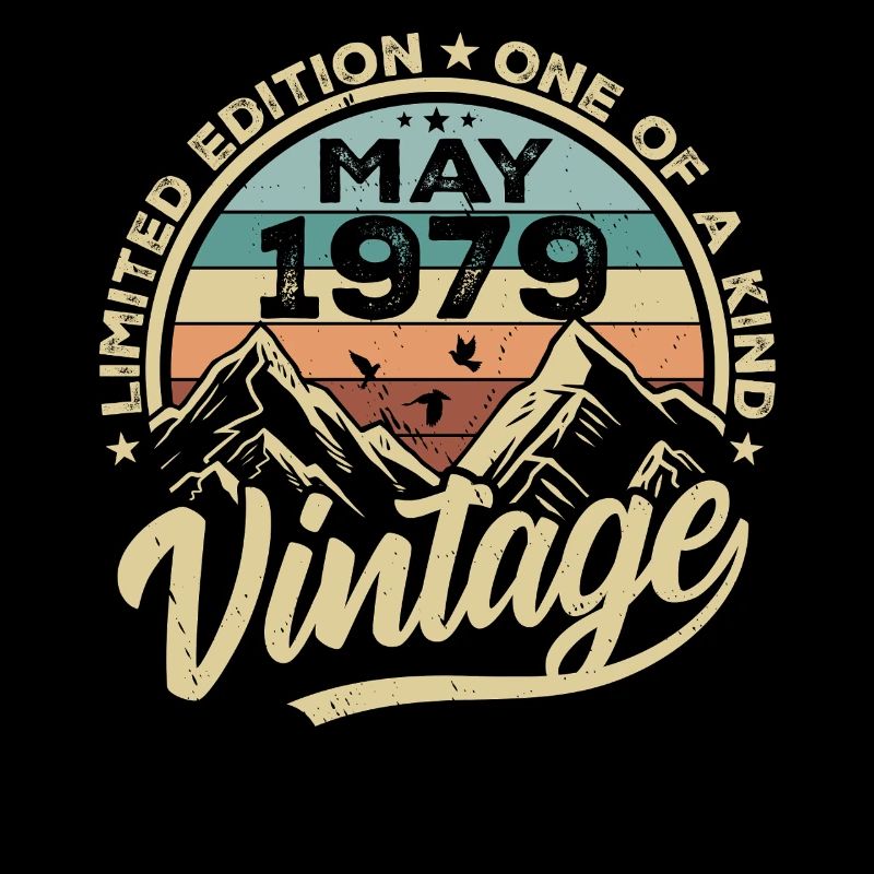 Birthday Vintage May 1979 original May 1979