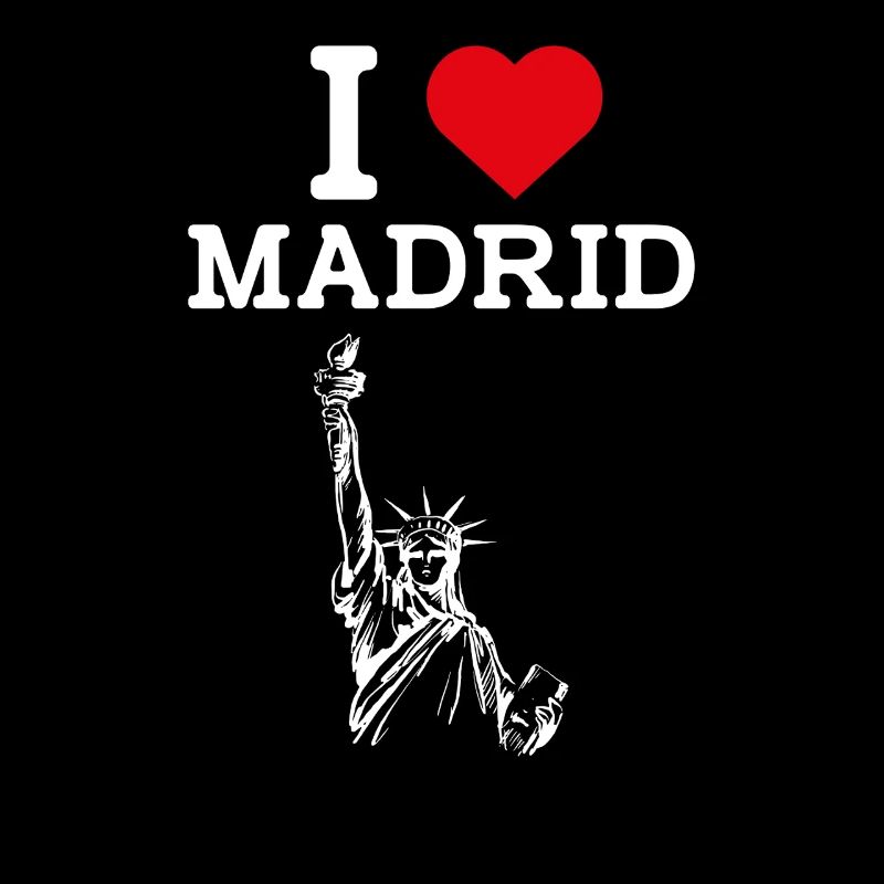 Ich liebe Madrid Spanien Liebhaber Freiheitsstatue Herz