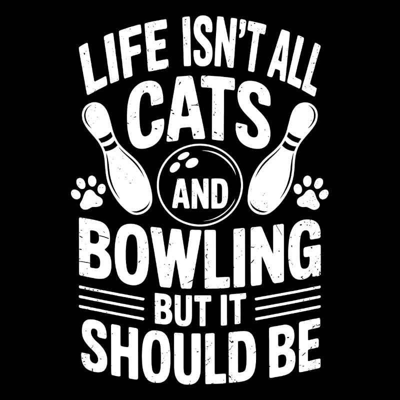 Bowling Dire Chats Drôle Bowling Cadeau