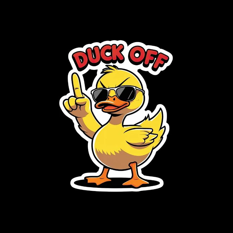 Duck Off – Canard effronté avec lunettes de soleil