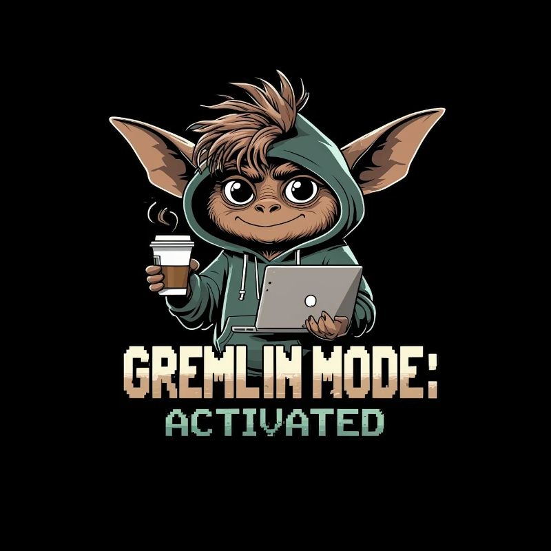 Gremlin-Modus aktiviert – Lustiges Gremlin-Design