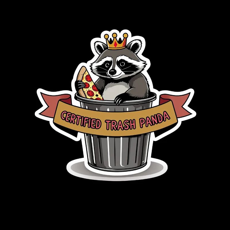 Certifié Trash Panda – Raton laveur avec couronne