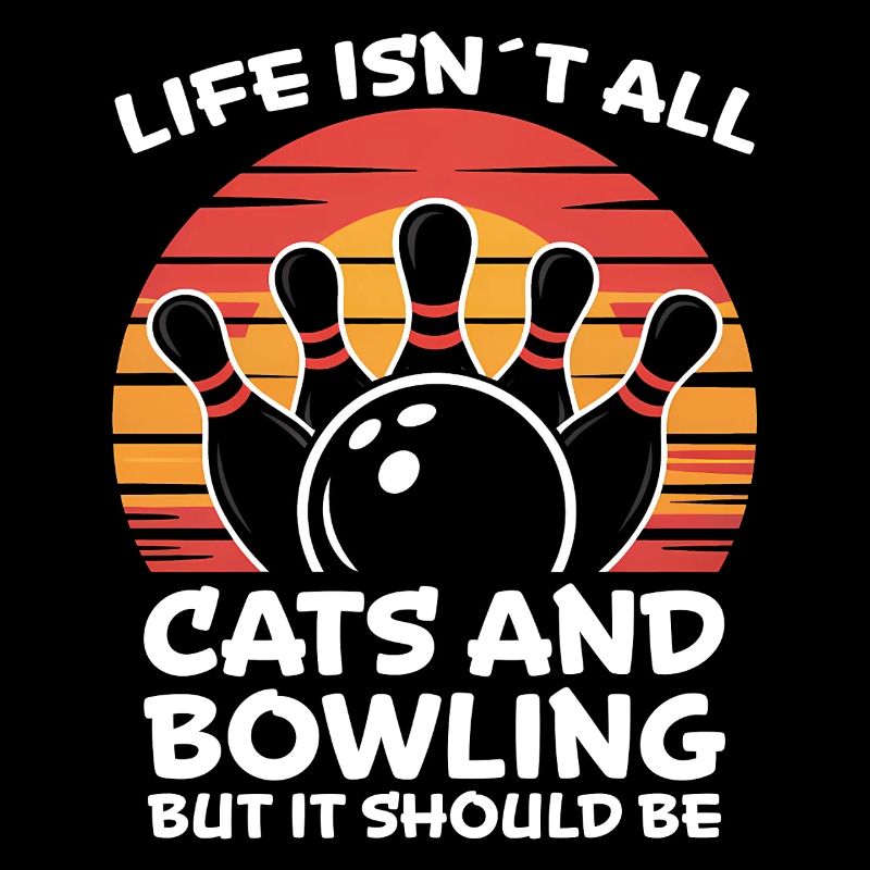 Bowling Dire Chats Drôle Bowling Cadeau