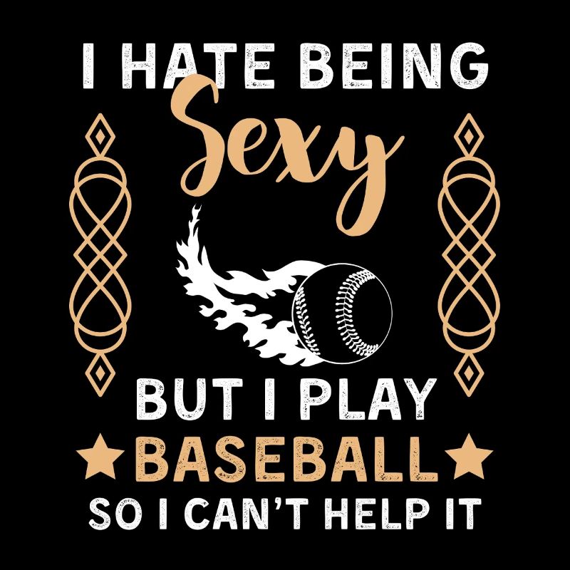 Lustiger Baseball Spruch Baseballspieler