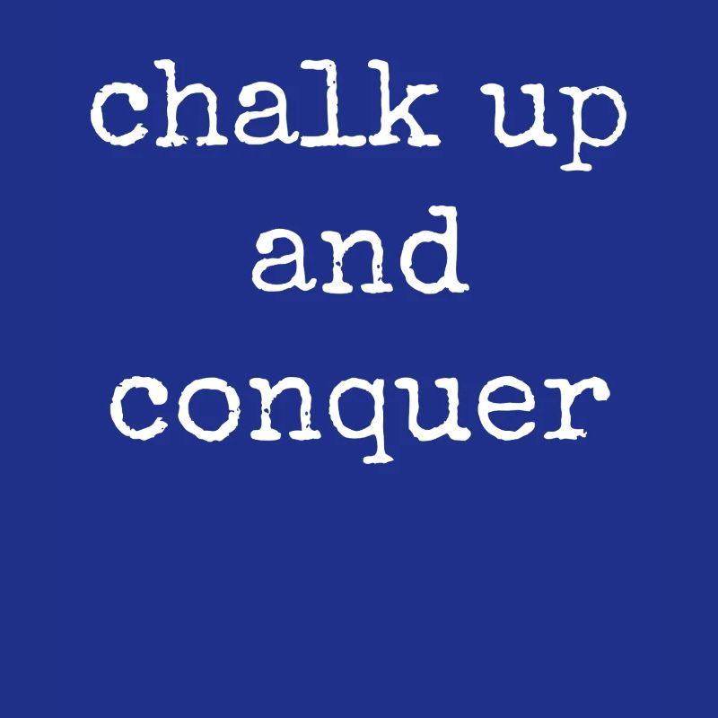 Boulderer Chalk Up et Conquer Bloc