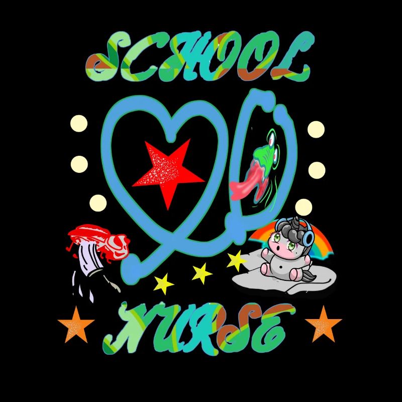 Bunte Schulkrankenschwester