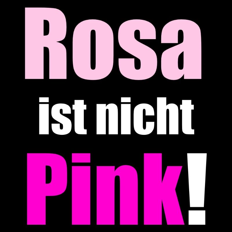 Rosa ist nicht Pink