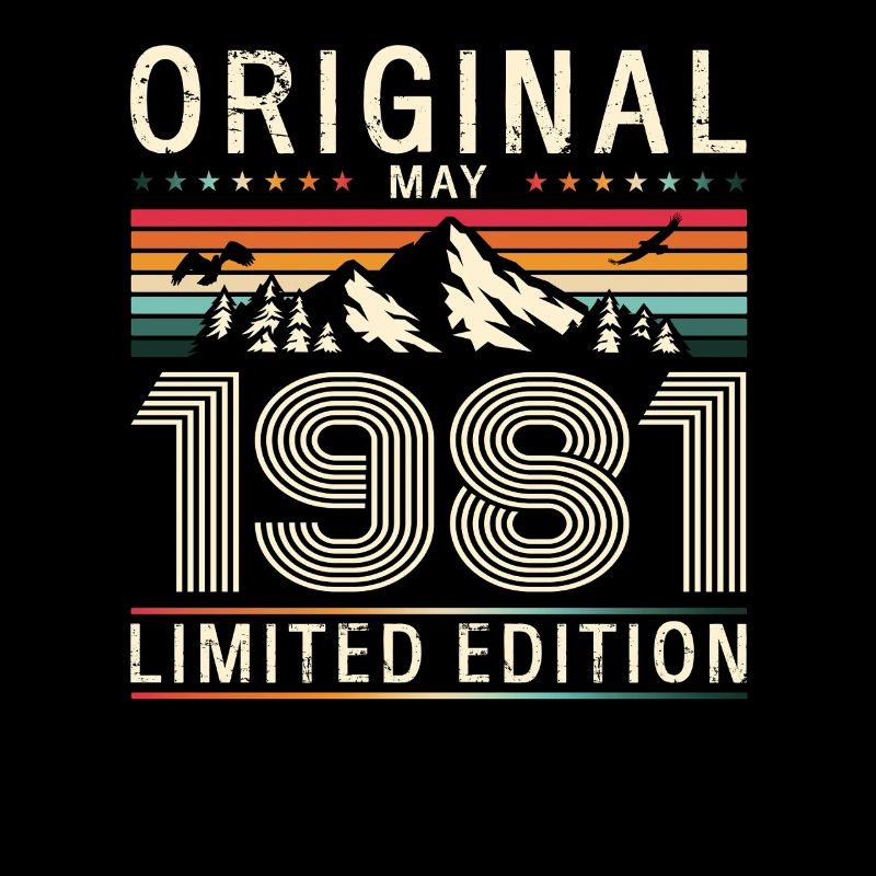 44e anniversaire Original Mai Né en 1981